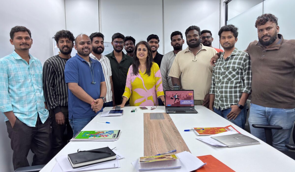 Team photo after completing corporate training program with AboveSkill Mumbai