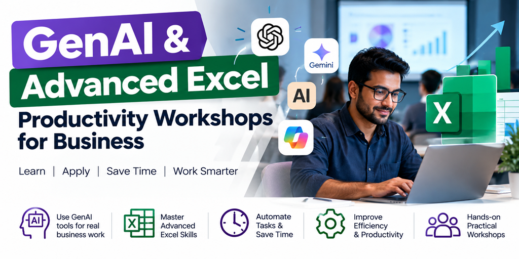 GenAI & Advanced Excel Productivity Workshops for Business